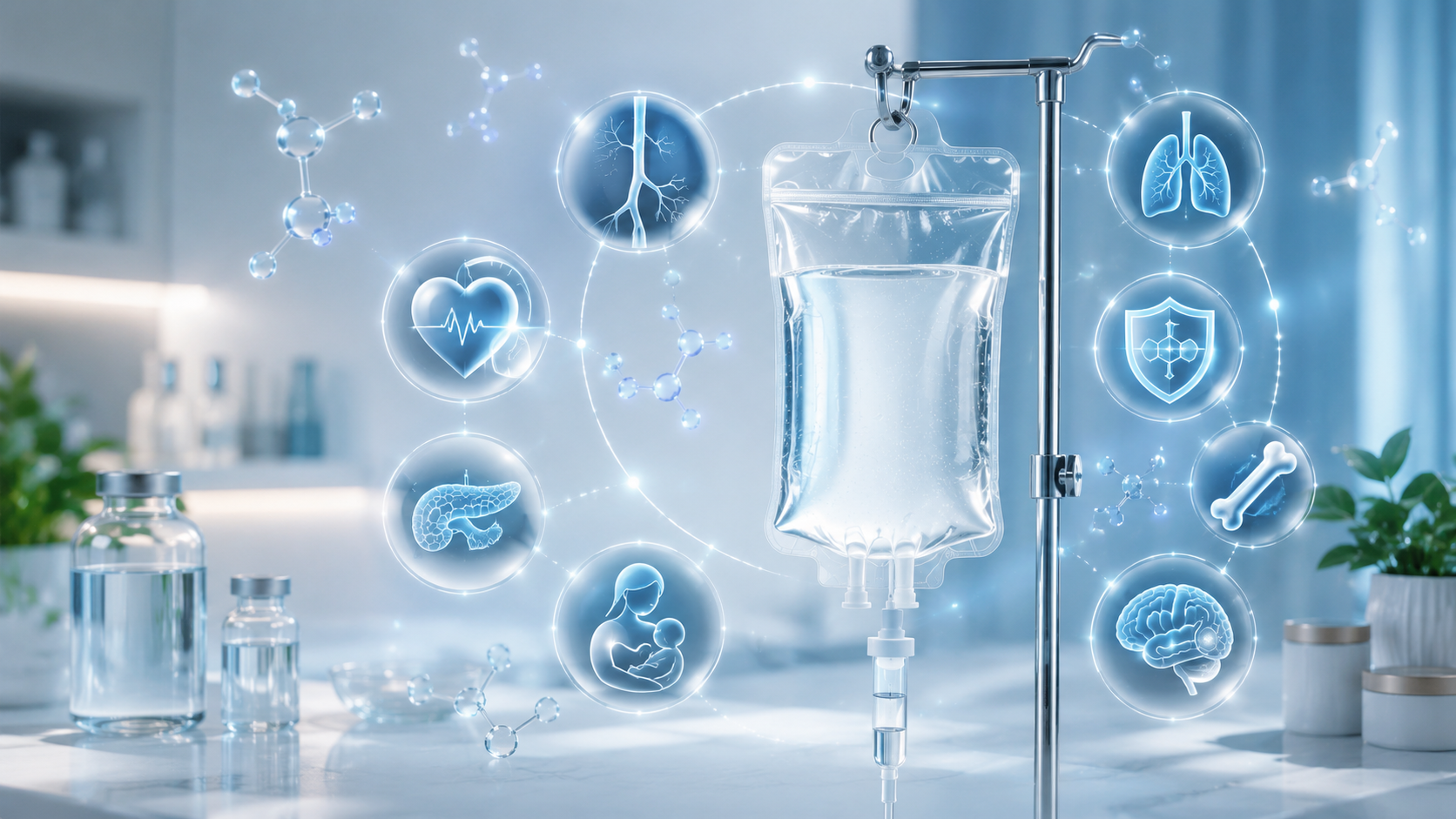 Client receiving IV wellness care