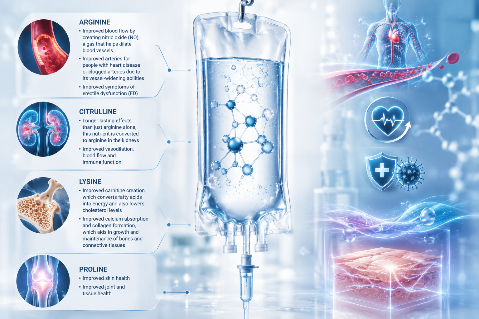 Client receiving IV wellness care