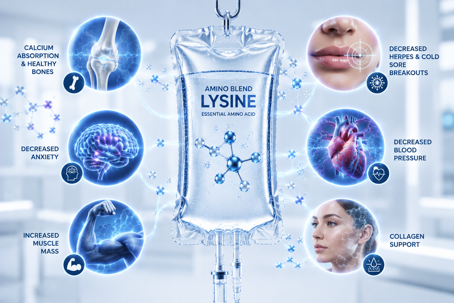 Client receiving IV wellness care
