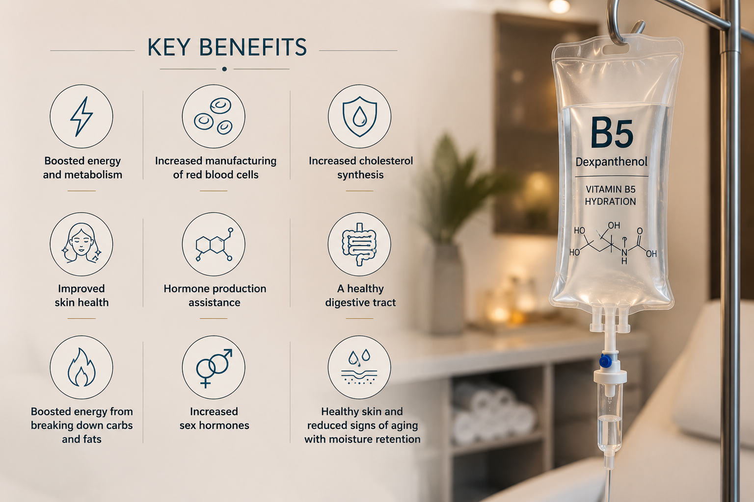 Client receiving IV wellness care