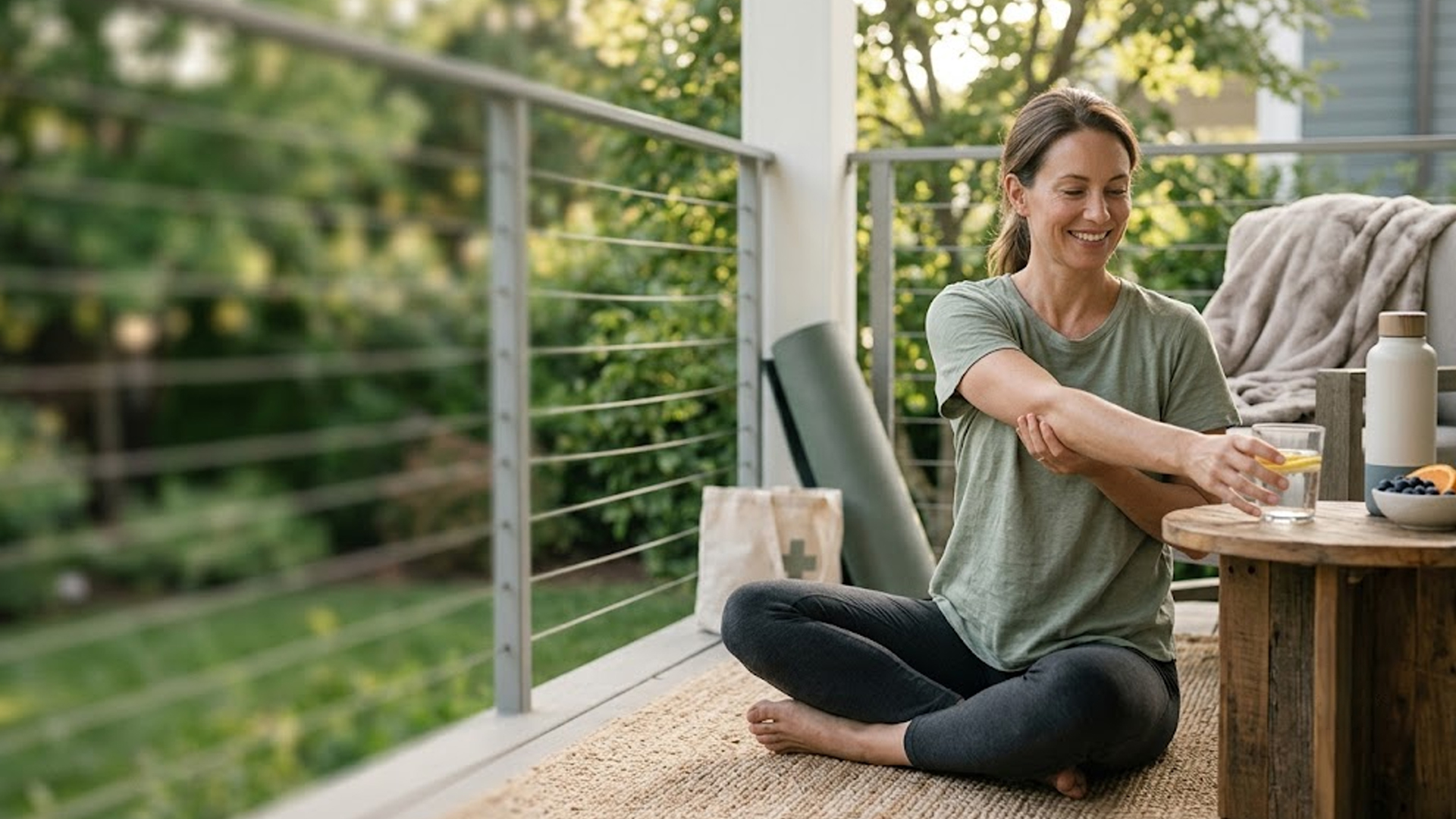 Client receiving IV wellness care