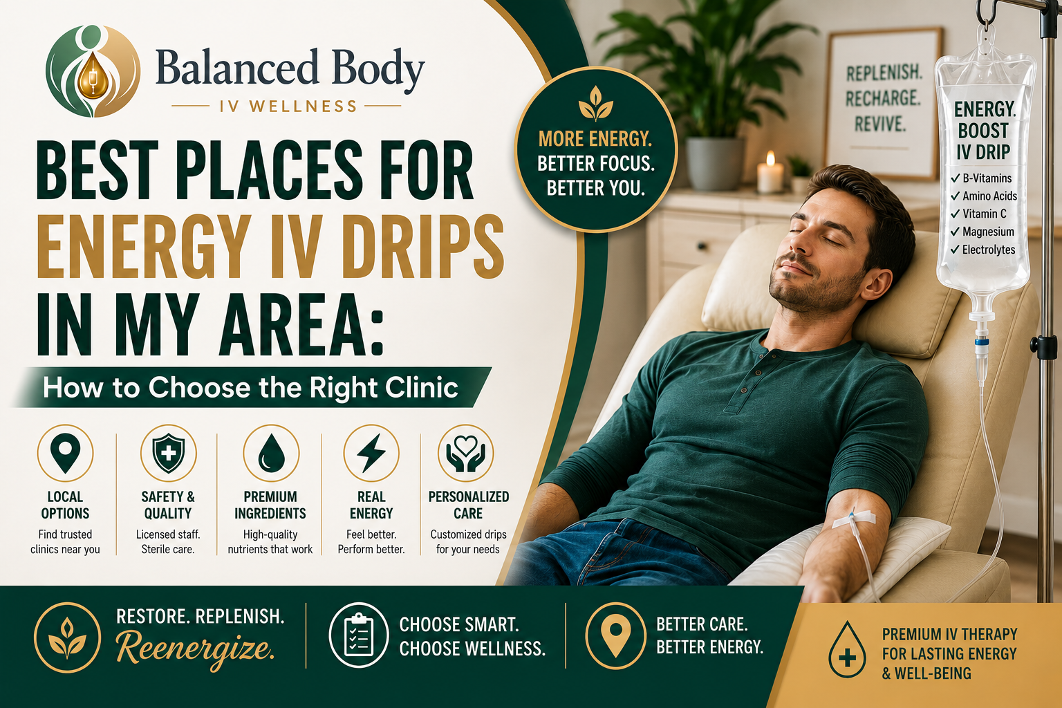 Best Places for Energy IV Drips in My Area: How to Choose the Right Clinic