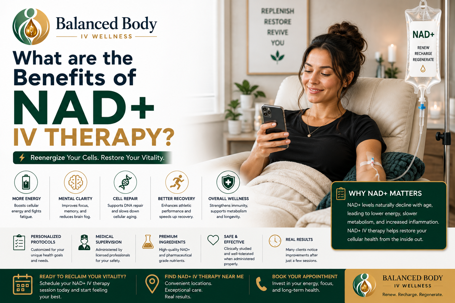 What are the Benefits of NAD+ IV Therapy?
